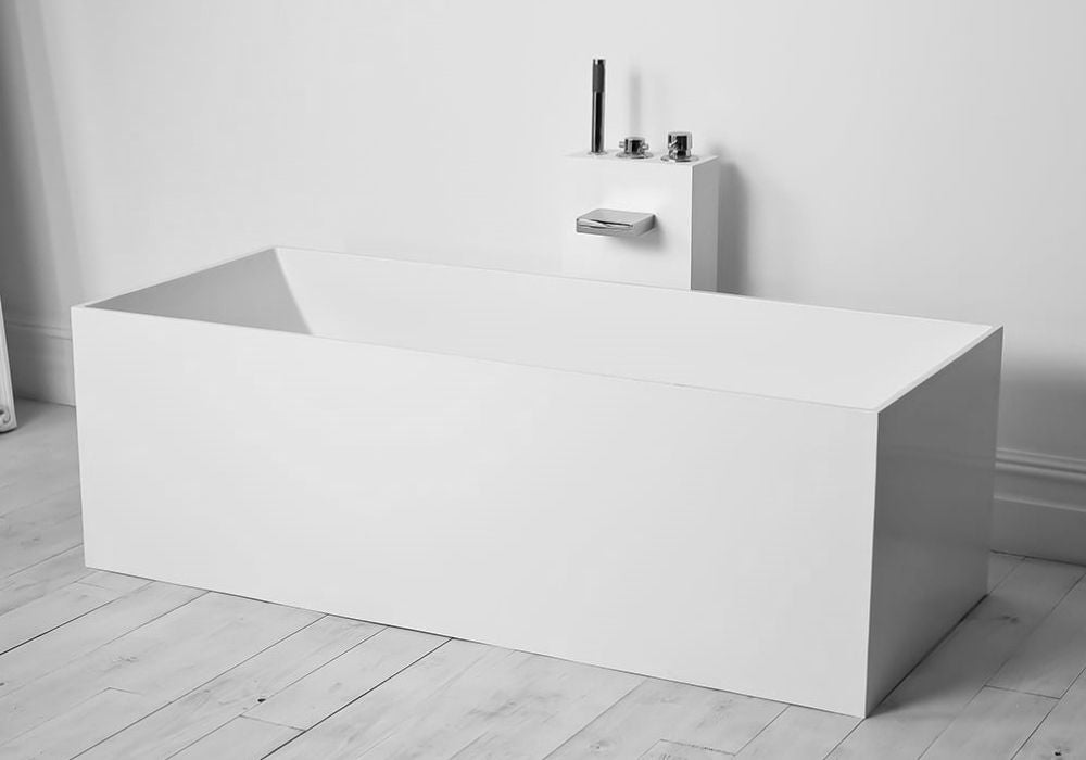 Toka Lite Alison Rectangle Stone Bath - Compact - 1500mm - ST23 1500