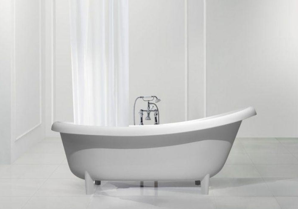 Toka Lite Victoria Stone Bath - Traditional, Matte White - 1920mm - ST31