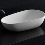 Jolanda Egg Shaped Stone Basin - 605mm - STB03