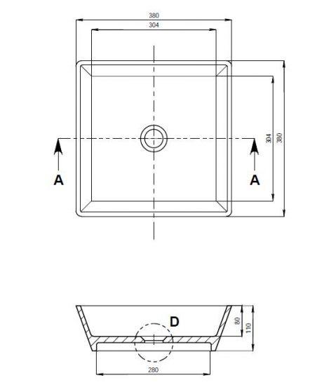 Toka Lite Melissa Stone Basin STB05 380mm Architect Design