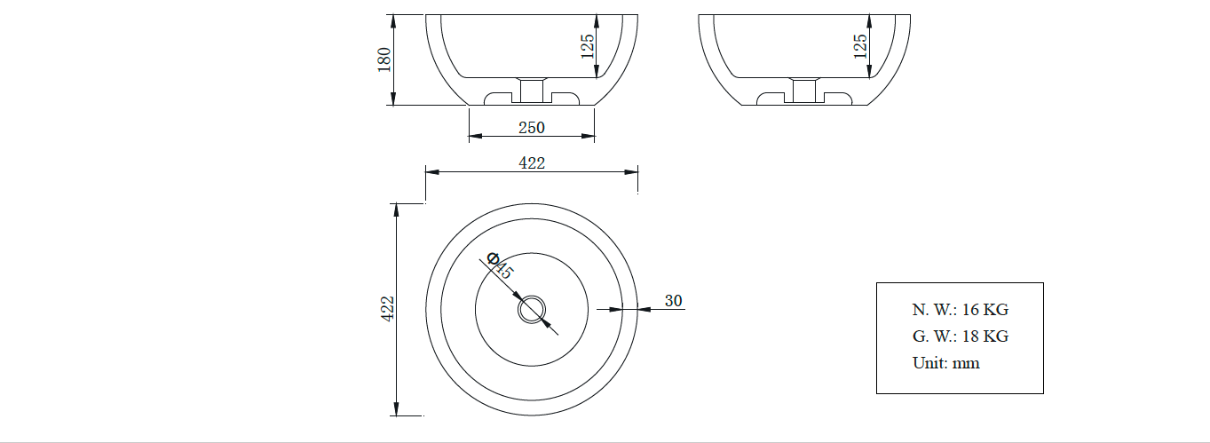 Hugi Round Basin Architect Design