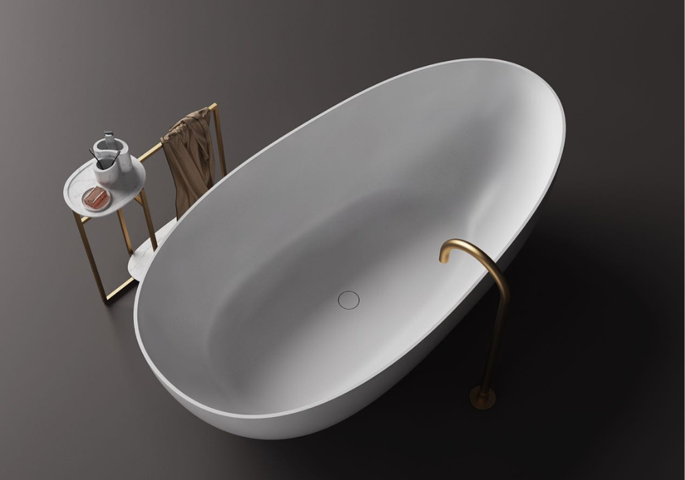Slimline Jolanda Small Egg Shape Bath - 1500 - ST03 1500 T