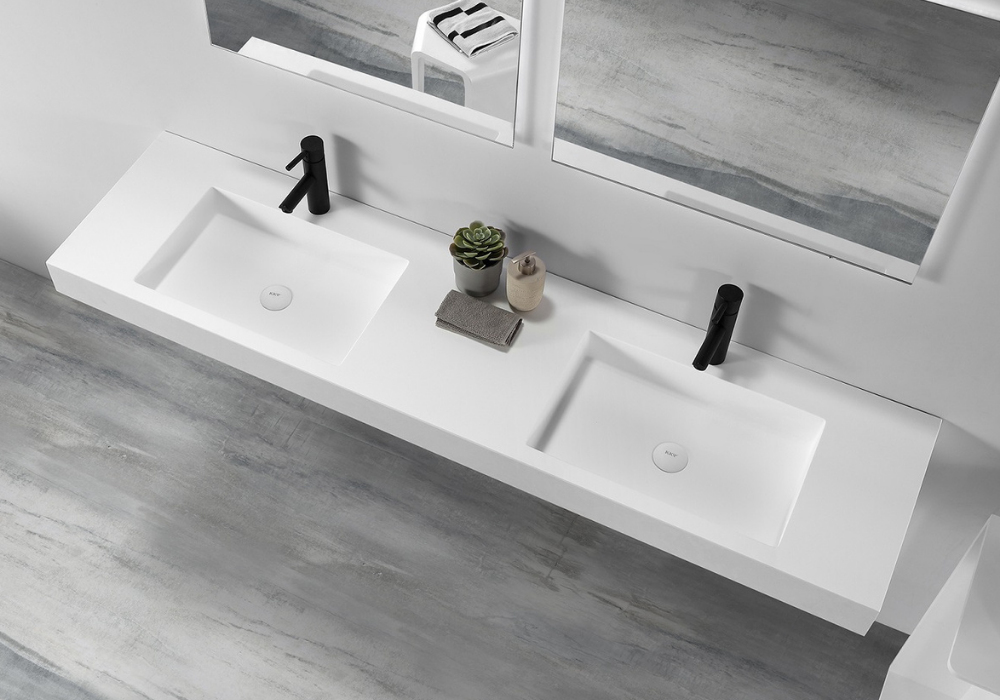 Double Wall Hung Basin - Extra Long 1804mm - B1298