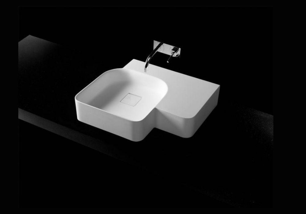Toka Lite Compact Single Wall Mounted Basin - 600mm - WM03-600