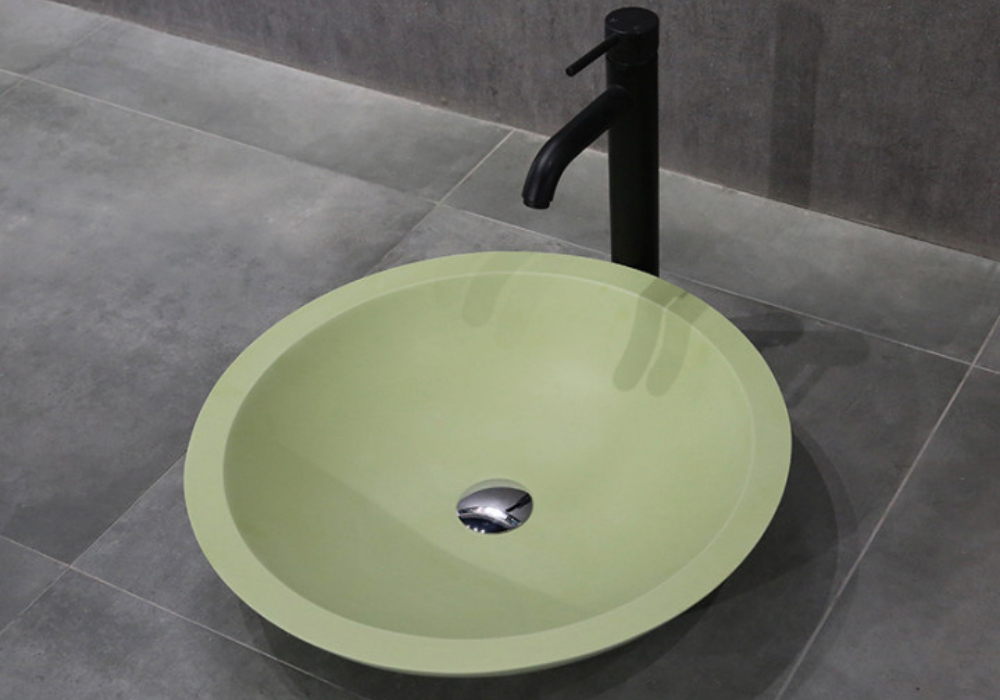 Fresh Green Benchtop Stone Basin - 500mm - B1300