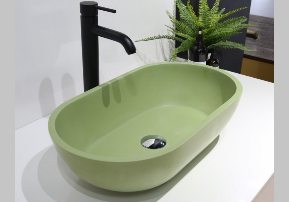 Hugi Fresh Green Stone Basin 560mm - B1312