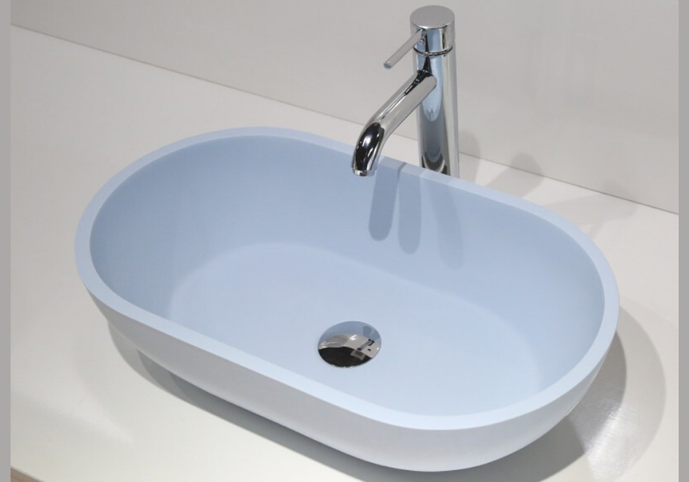 Hugi Sky Blue Stone Basin - 560mm - B1312