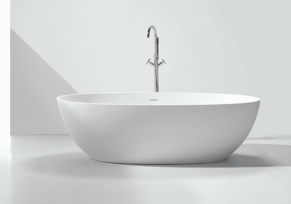 Matte Black Stone Bath Series - 1828mm - B003-A