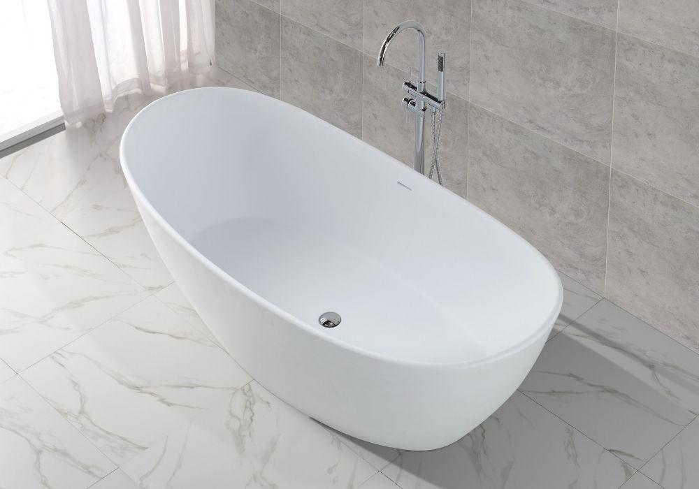 Hugi Compact, Freestanding Stone Bath - 1500mm - B034A