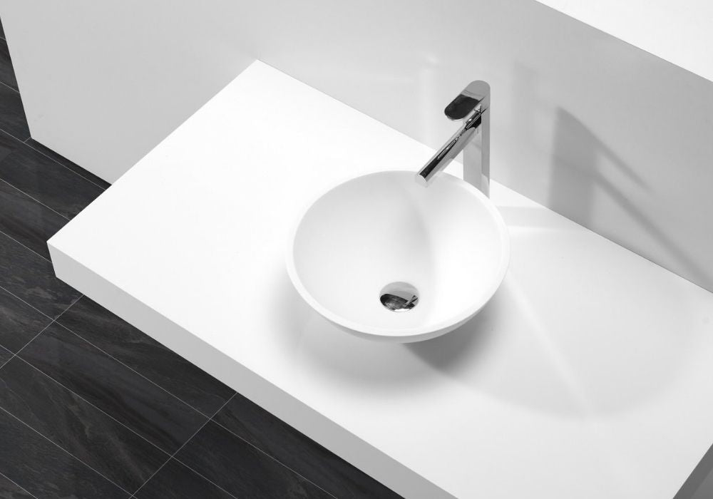 Hugi Mini Stone Basin - Perfect for Powder Rooms - 380mm - B1500