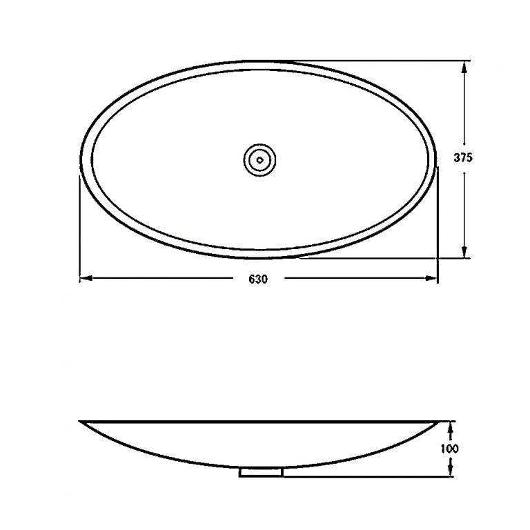 Toka Lite Basin CSB01 630mm Architect Design
