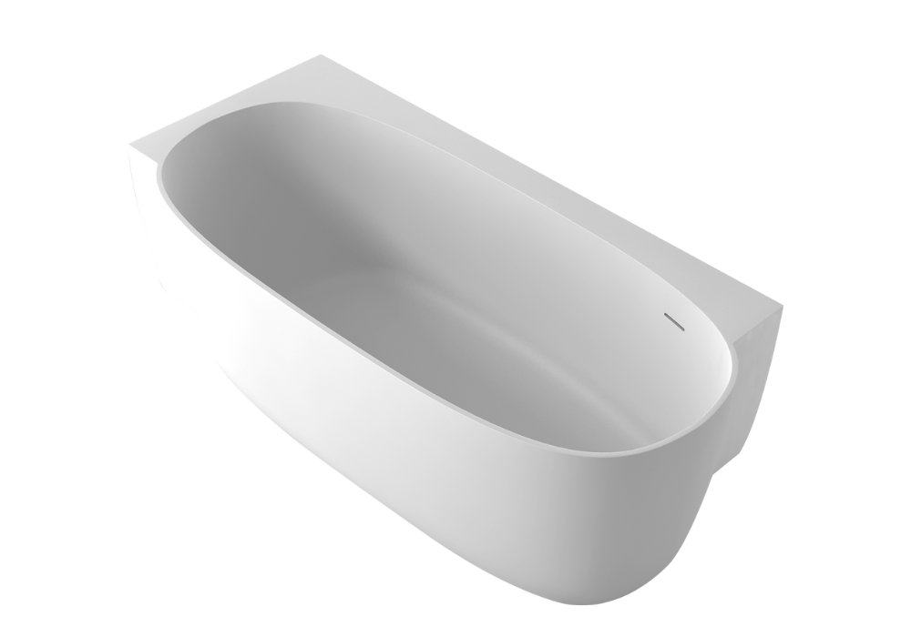 Gia corner back to wall bath 1600mm G65179