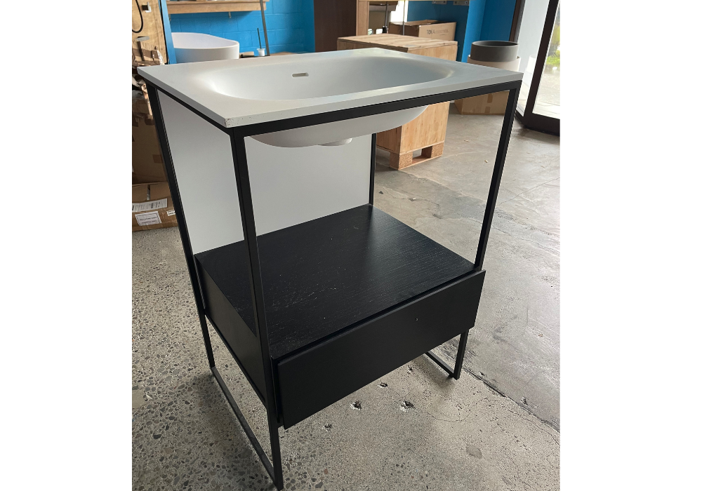 Floorstanding Vanity - Slim w/Basin Matte Black - 600mm - G2700-0MB