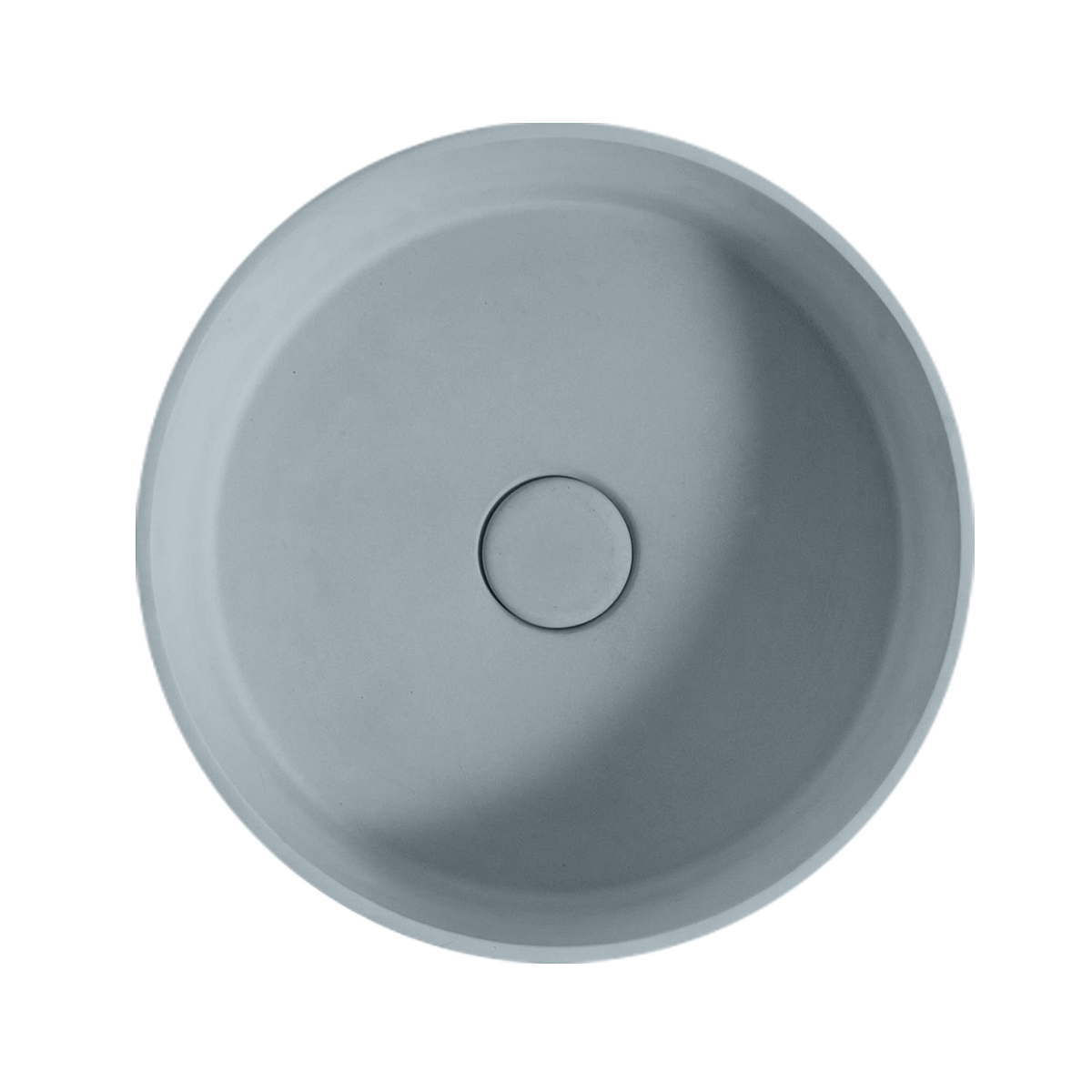 Sol concrete round basin duck egg grey 390mm TC0015C17