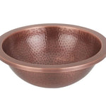 Copper Basin Round Hammered 356mm