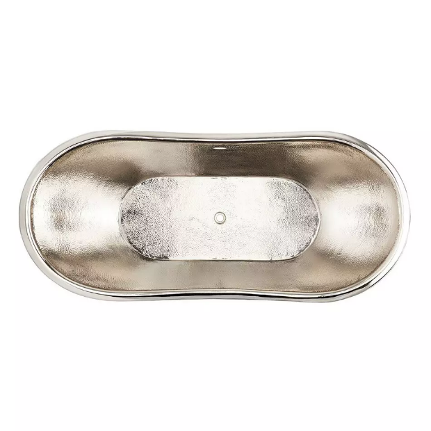 Copper, White and Silver Double Slipper Bath 1700mm - CBMH2-D67