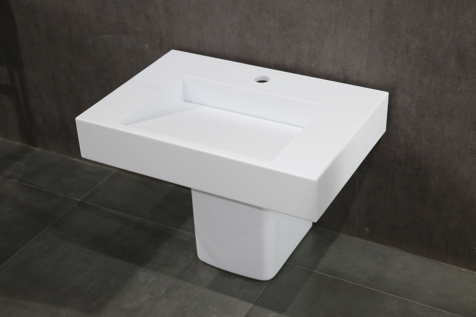 The Ramp  Junior 100 Basin 700mm Wall Hung Stone Basin