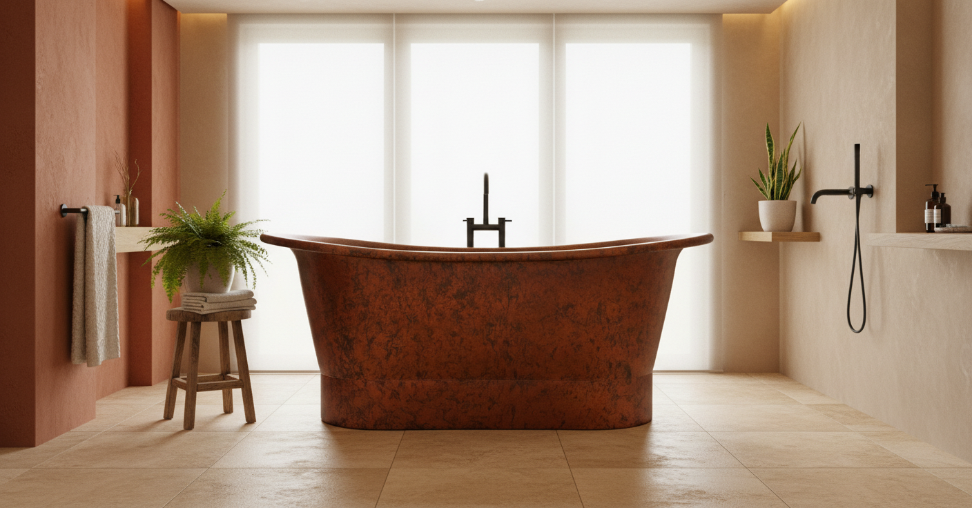 The Copper Bath Tub - Stonebaths Australia