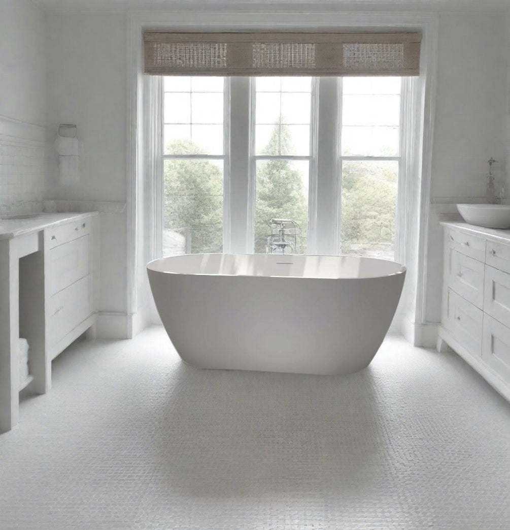 Bayley Classic Oval Bath - 1700mm - Matte White