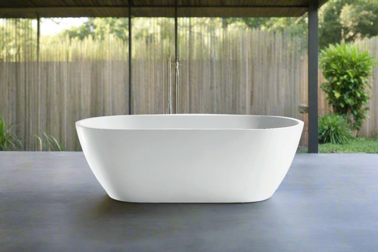 Bayley Classic Oval Bath - 1700mm - Matte White