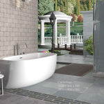 Cambridge 1800- Freestanding Back-To-Wall Bath -  Kbwcam 1800