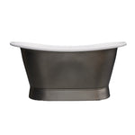 Antique Nickel and White Enamel Bath 1700mm - CB6050 1700