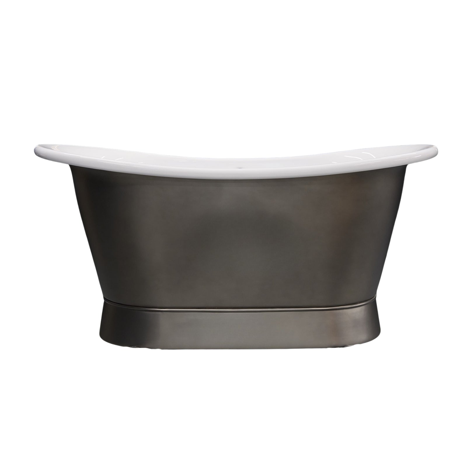 Antique Nickel and White Enamel Bath 1700mm - CB6050 1700