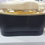 Polished Brass and Matte Black Bath 1700mm - CBT171-D67
