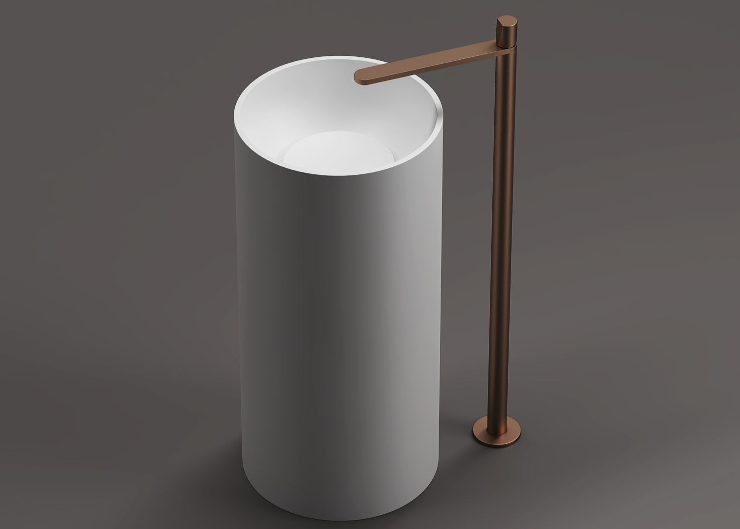 Round Classic Freestanding Pedestal Basin 850mm - CSB83B 850-500