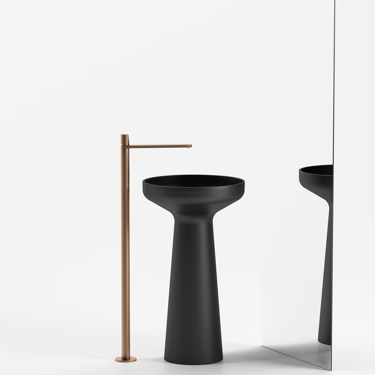 Sculptural Pedestal Basin 480mm - CSB93