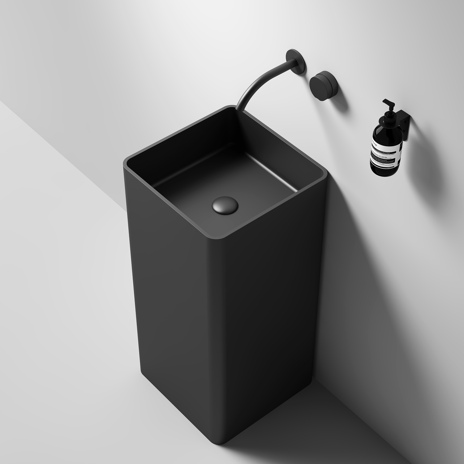 Large Square Pedestal Basin 450mm - CSB94-450
