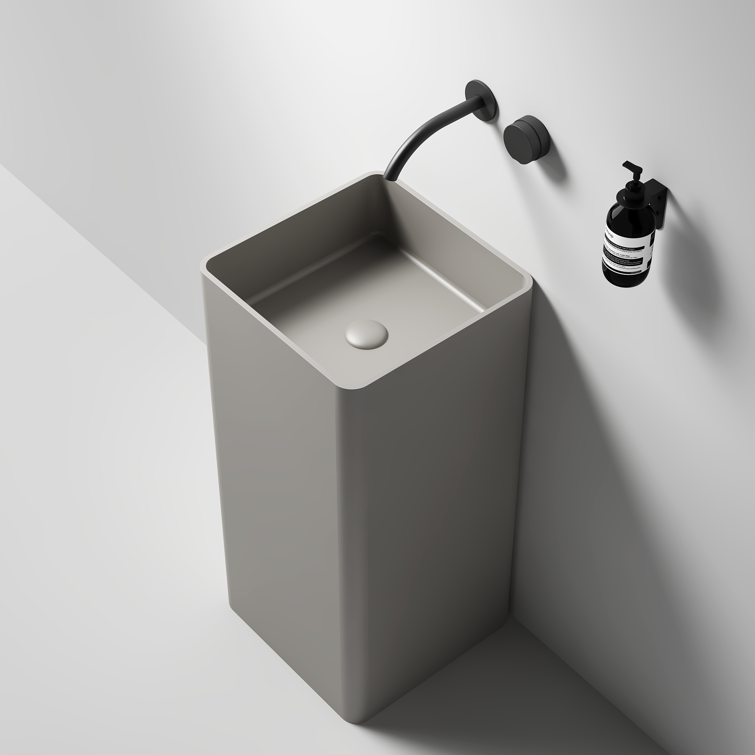 Large Square Pedestal Basin 450mm - CSB94-450