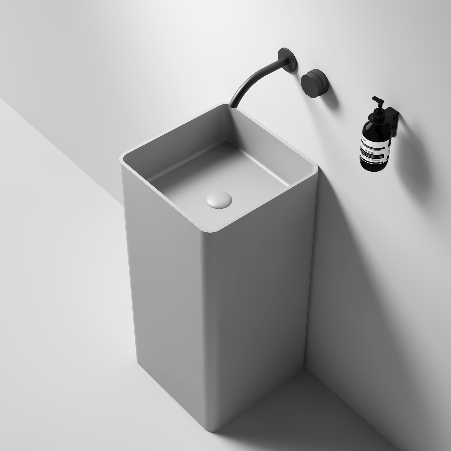 Large Square Pedestal Basin 450mm - CSB94-450