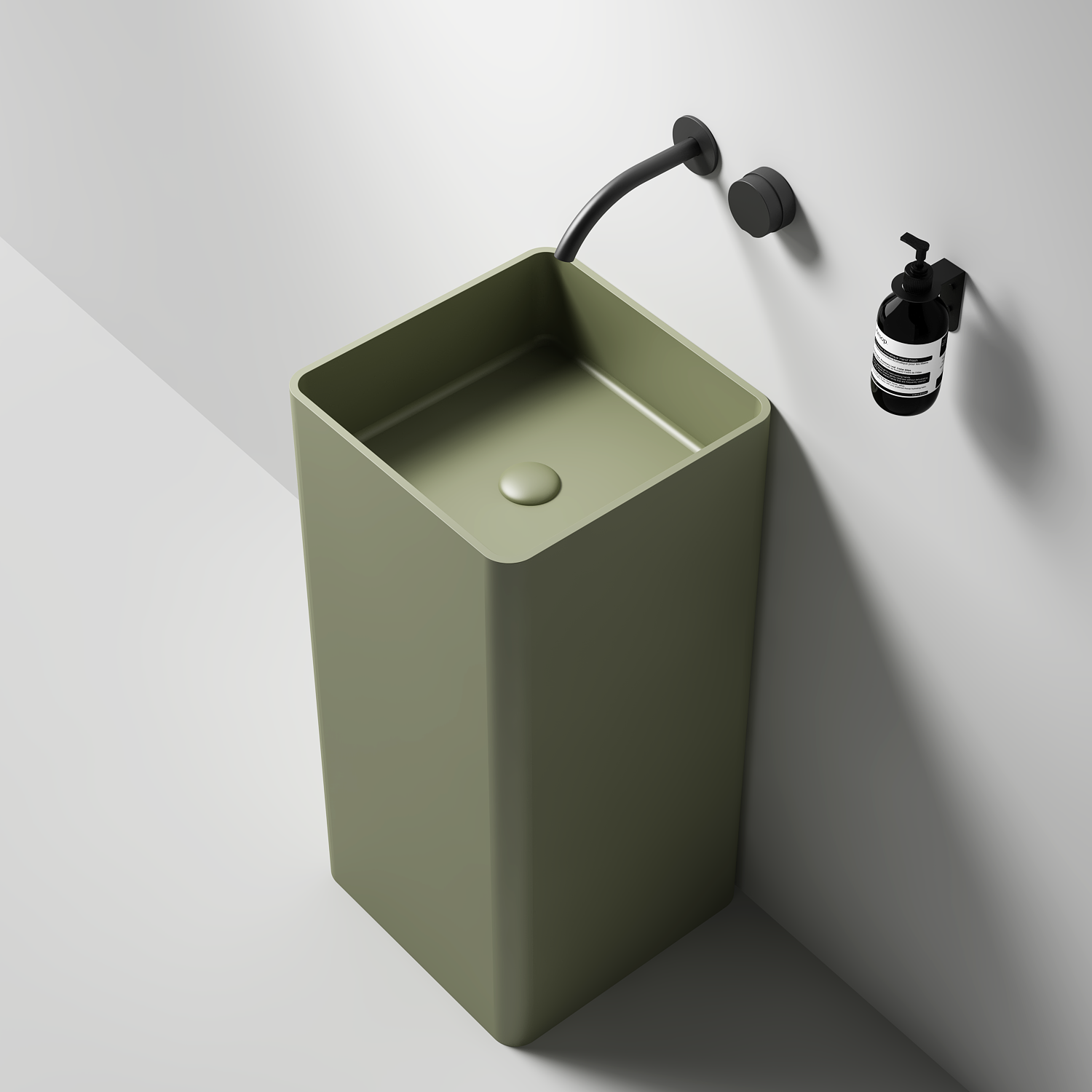 Large Square Pedestal Basin 450mm - CSB94-450
