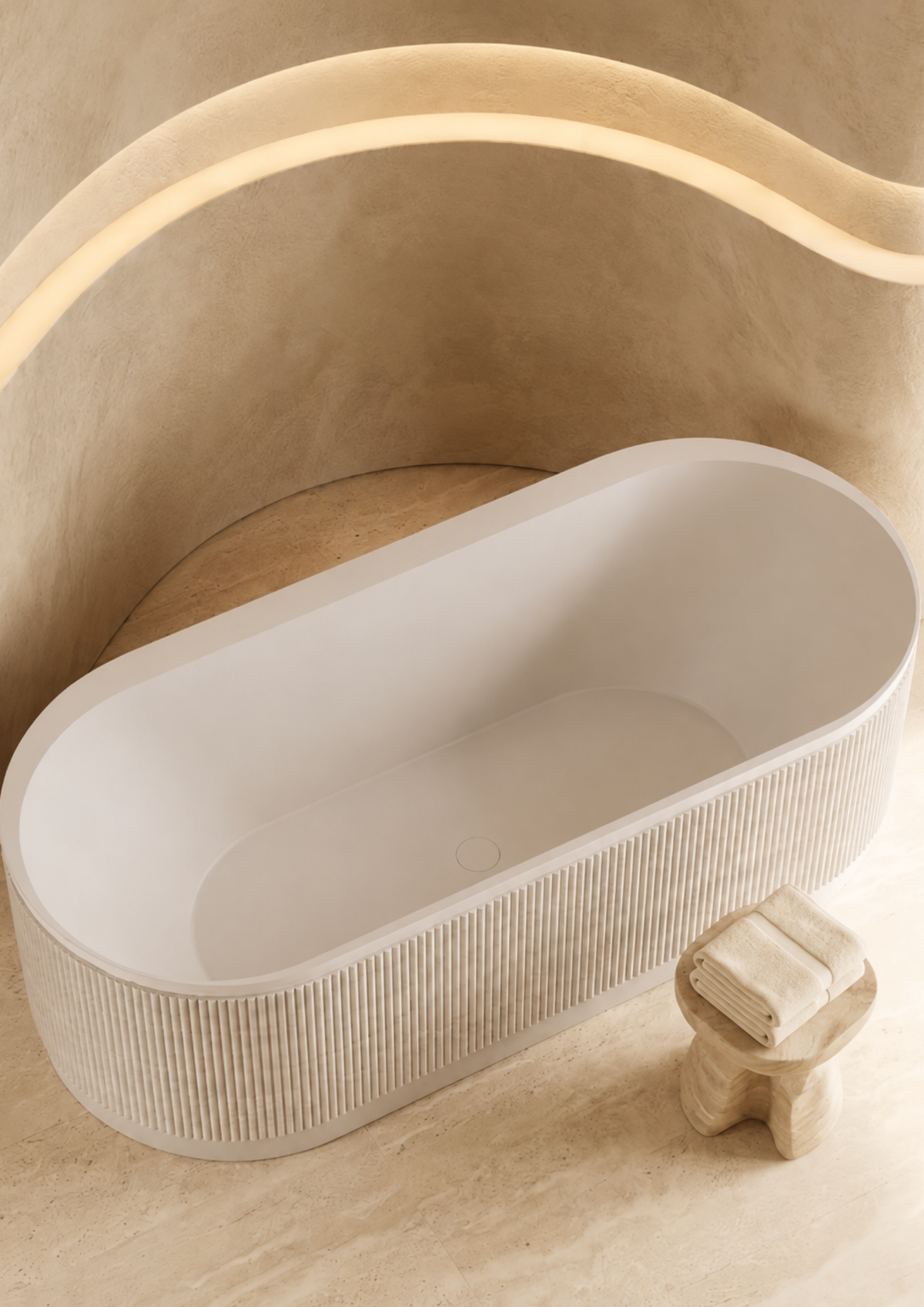 Desert Rock Oasis Bath - 1700mm