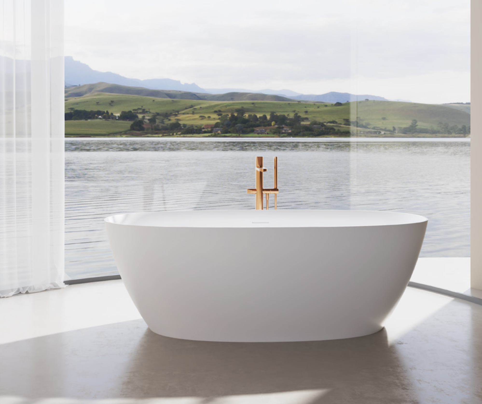 Elisabet Oval Freestanding Bath - 1700mm - Ov-8007 1700