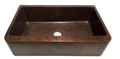 Copper Patina Basin Rectangle 890mm 