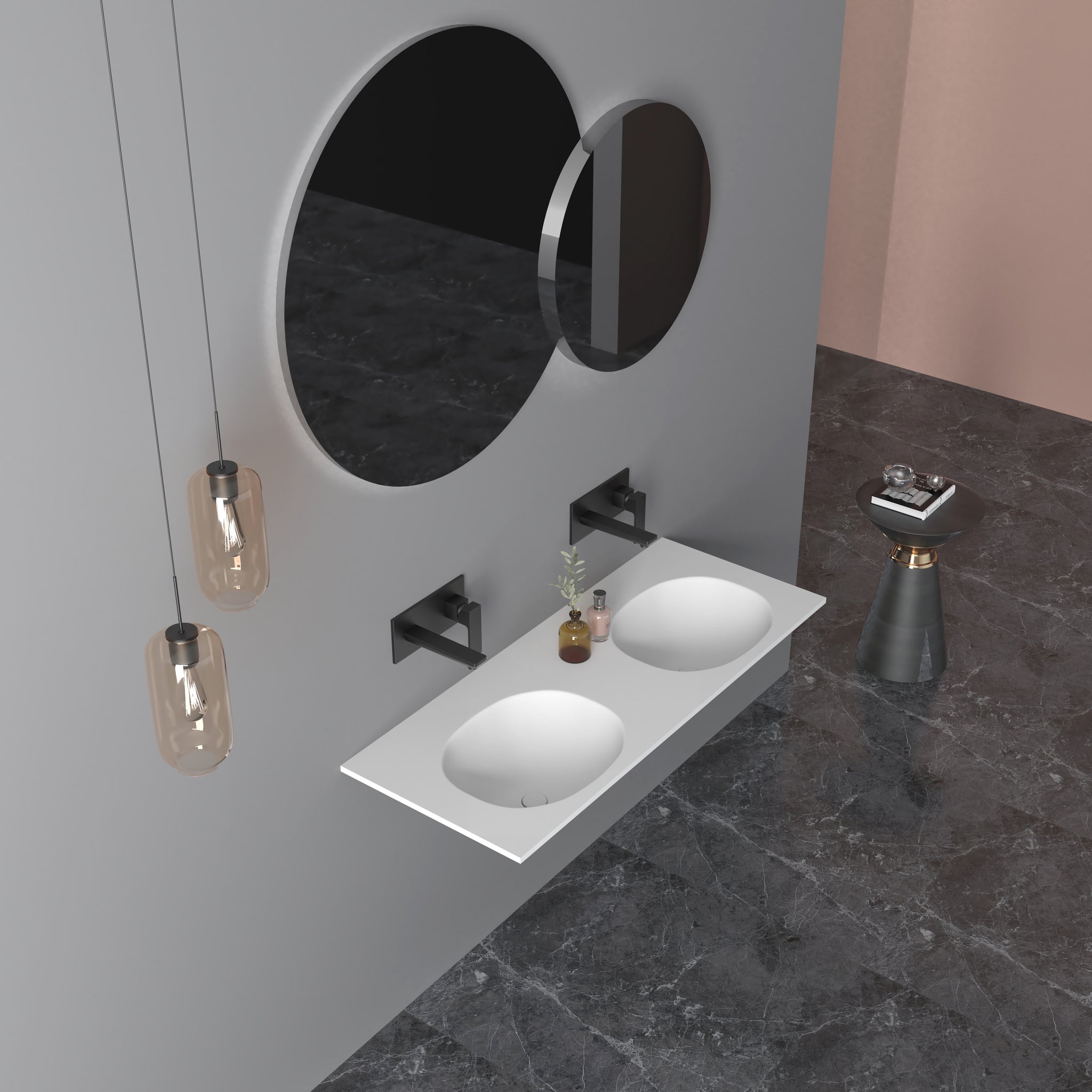 Formline 12 1200 Flat Molded Benchtop Basin