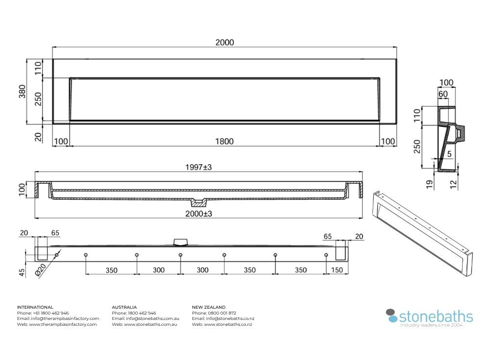 The Ramp Basin Junior 100 - 2000mm