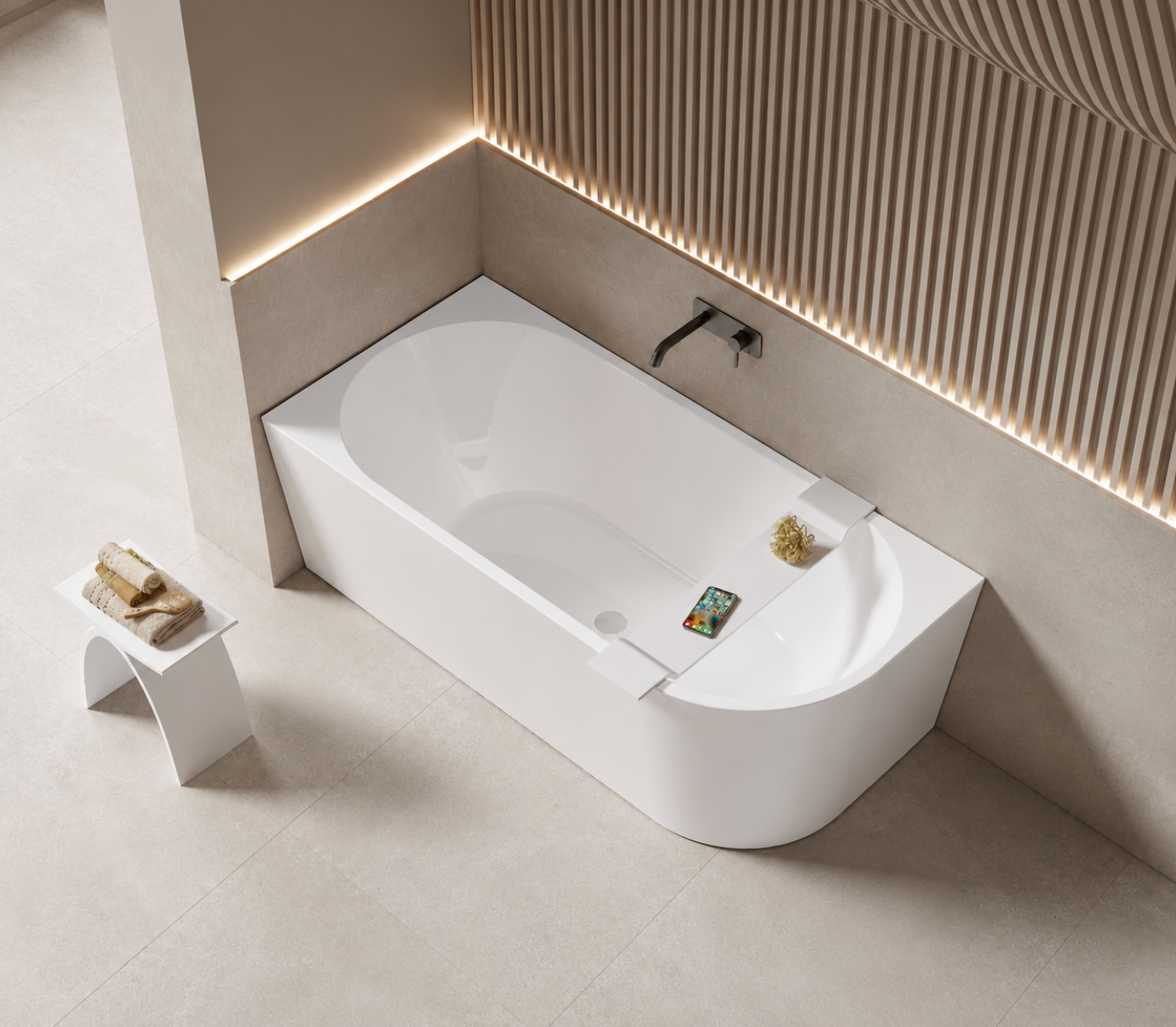 Kaha Acrylic Bathtub - 1700mm 
