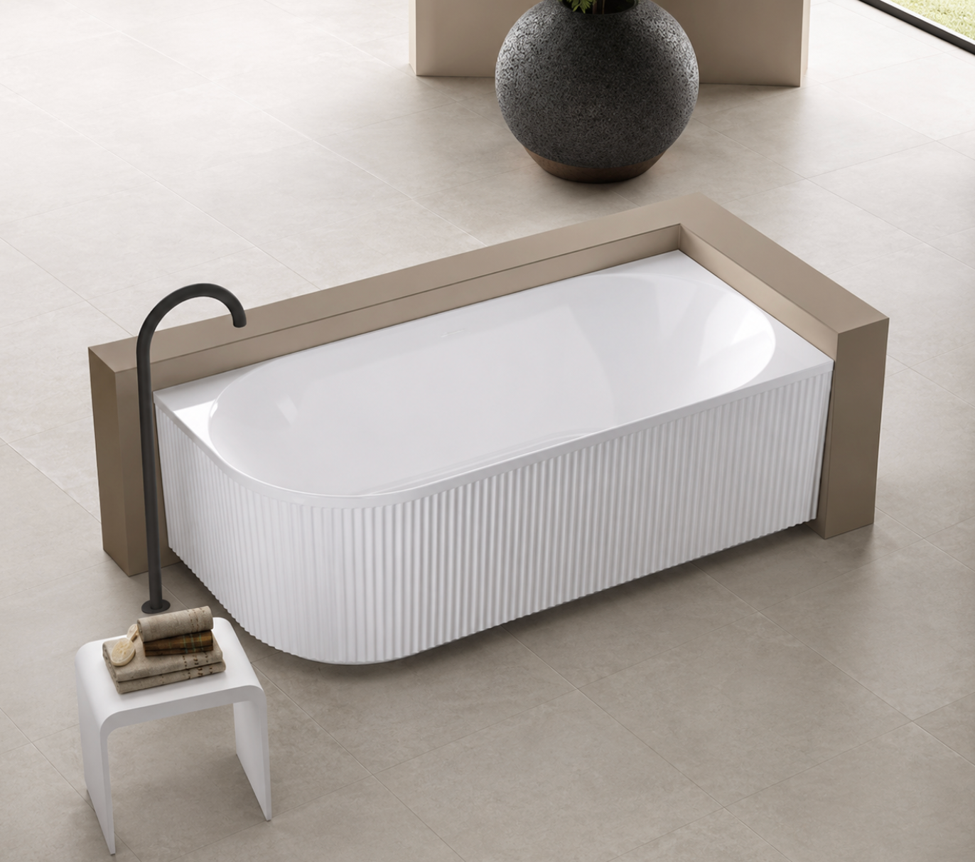 Kaha Acrylic Bathtub - 1700mm