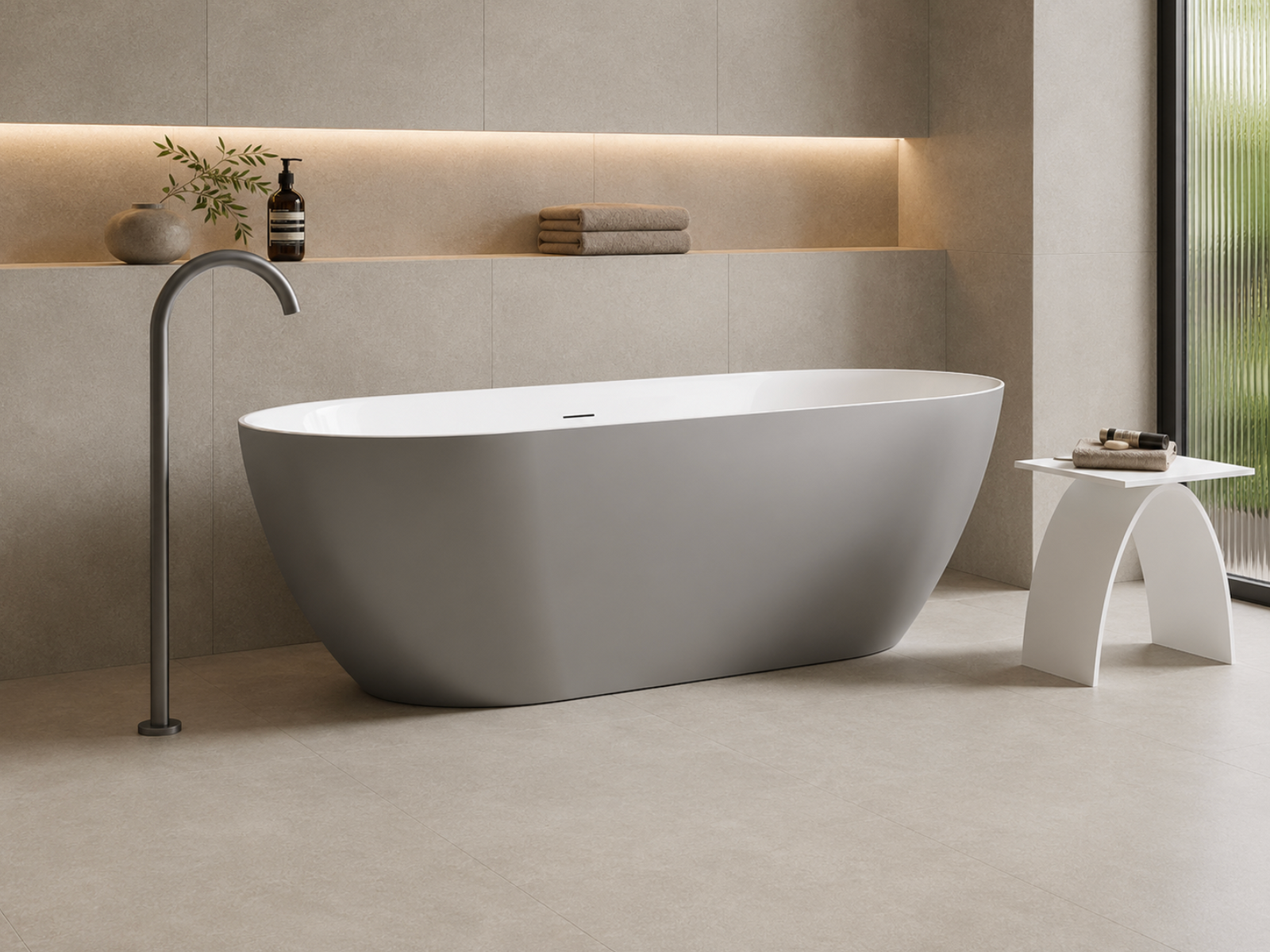 Kaha Acrylic Bathtub - 1300mm 
