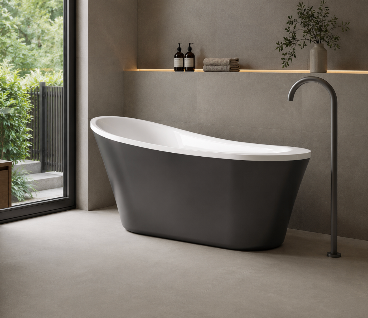 Kaha Acrylic Bathtub - 1500mm