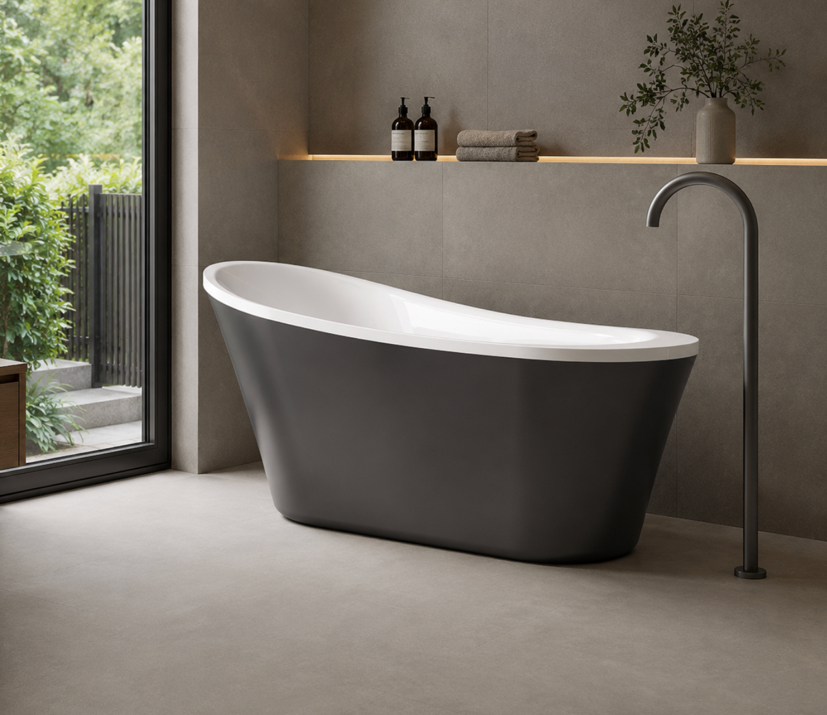 Kaha Acrylic Bathtub - 1500mm