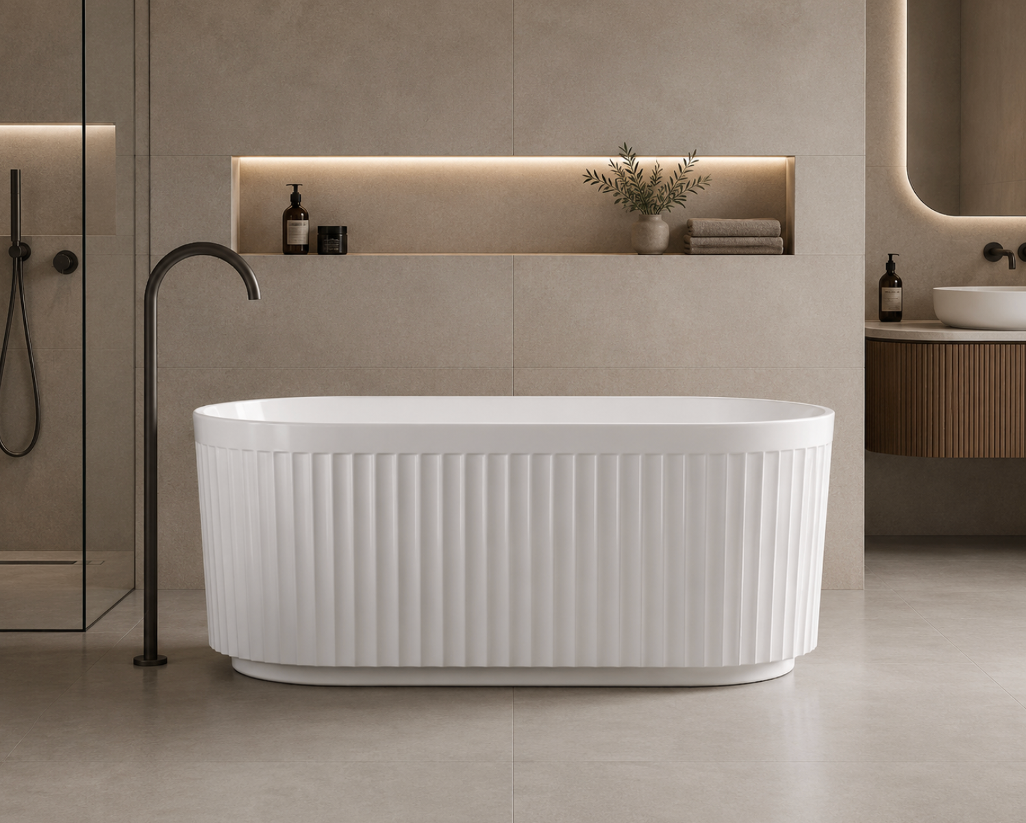 Kaha Acrylic Bathtub - 1500mm