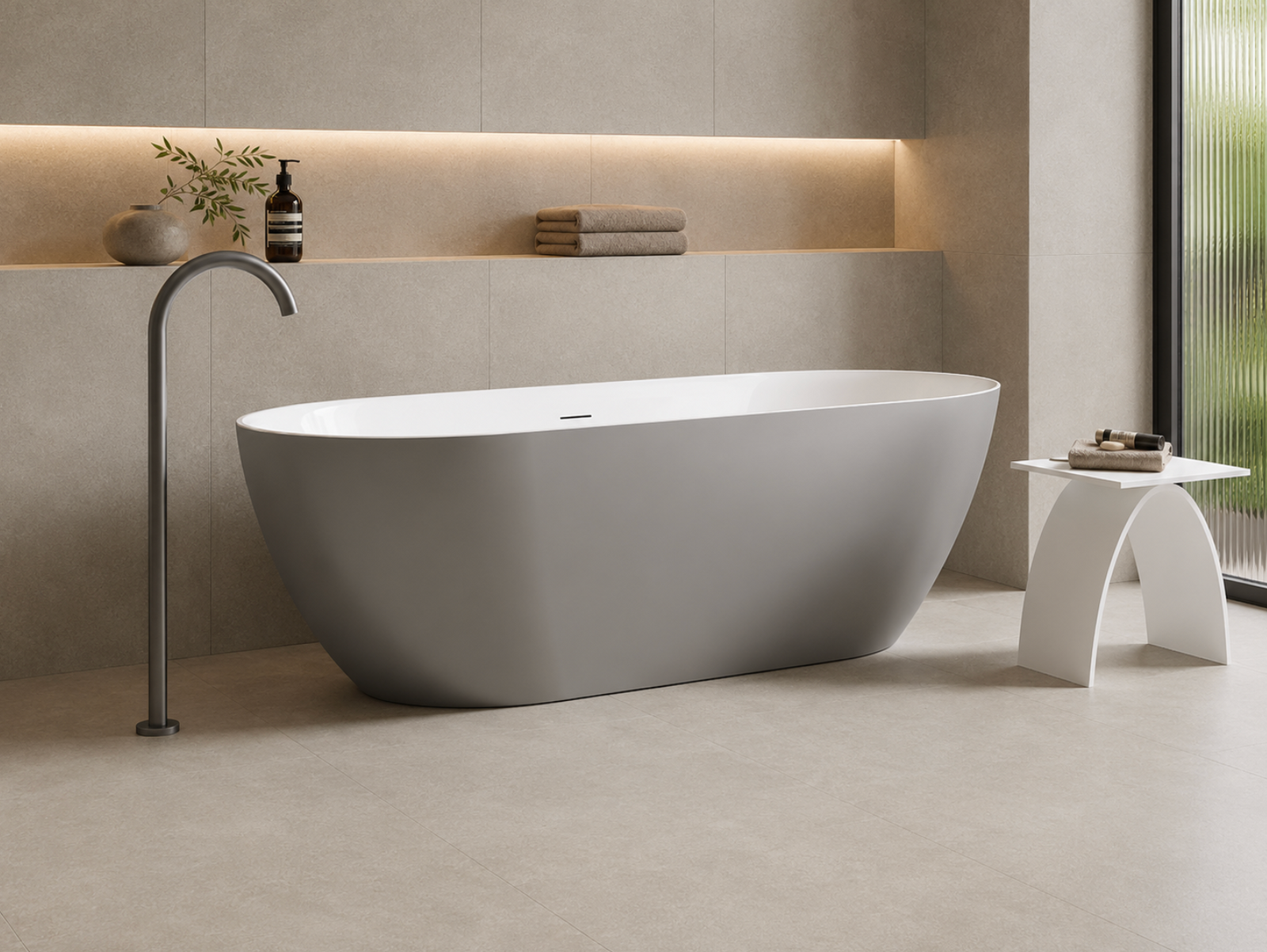 Kaha Acrylic Bathtub - 1530mm