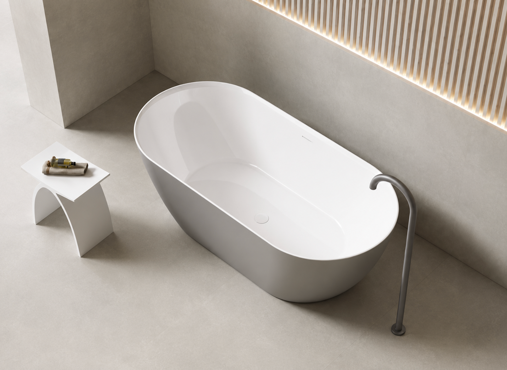 Kaha Acrylic Bathtub - 1530mm