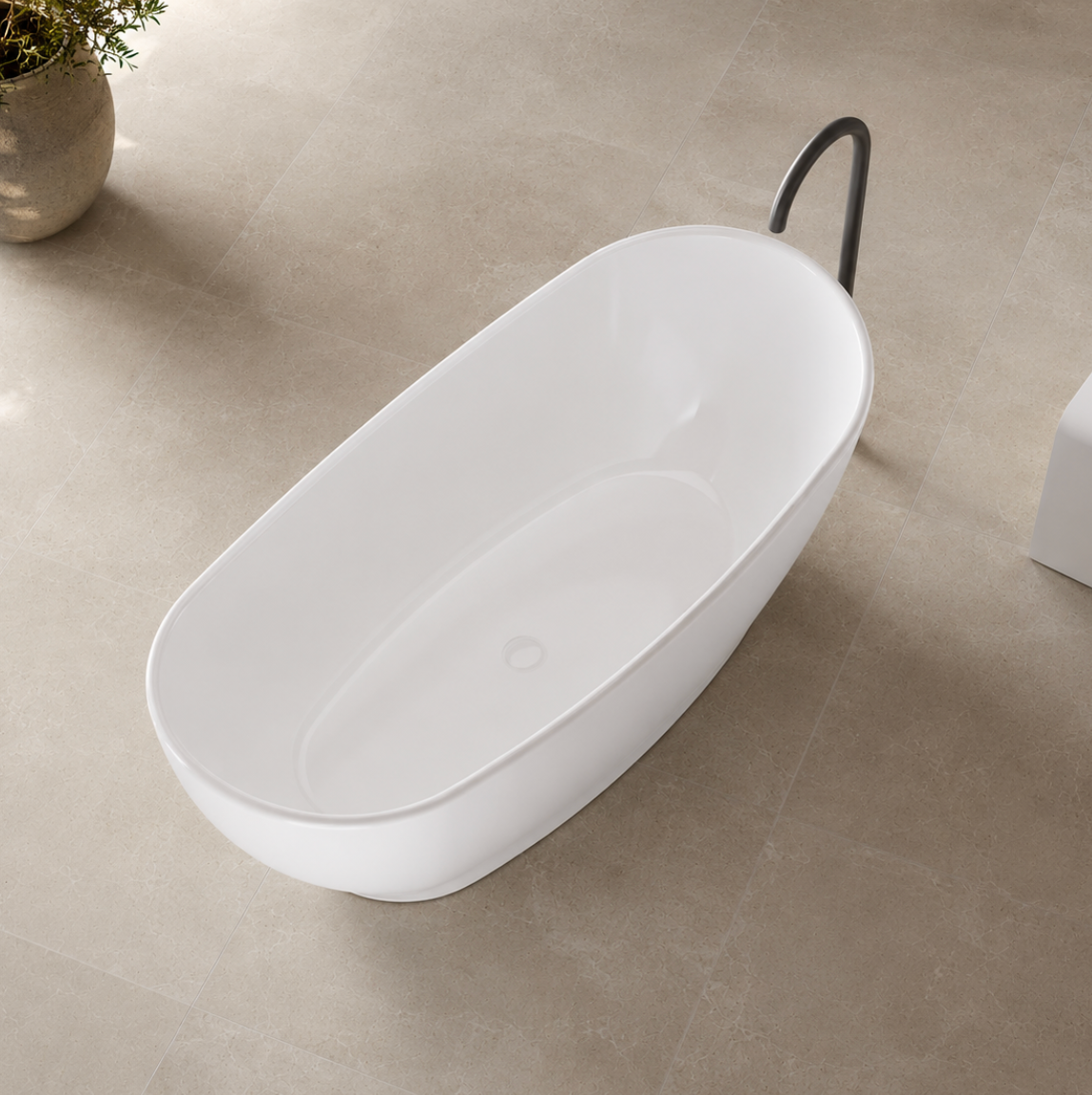Kaha Acrylic Bathtub - 1700mm