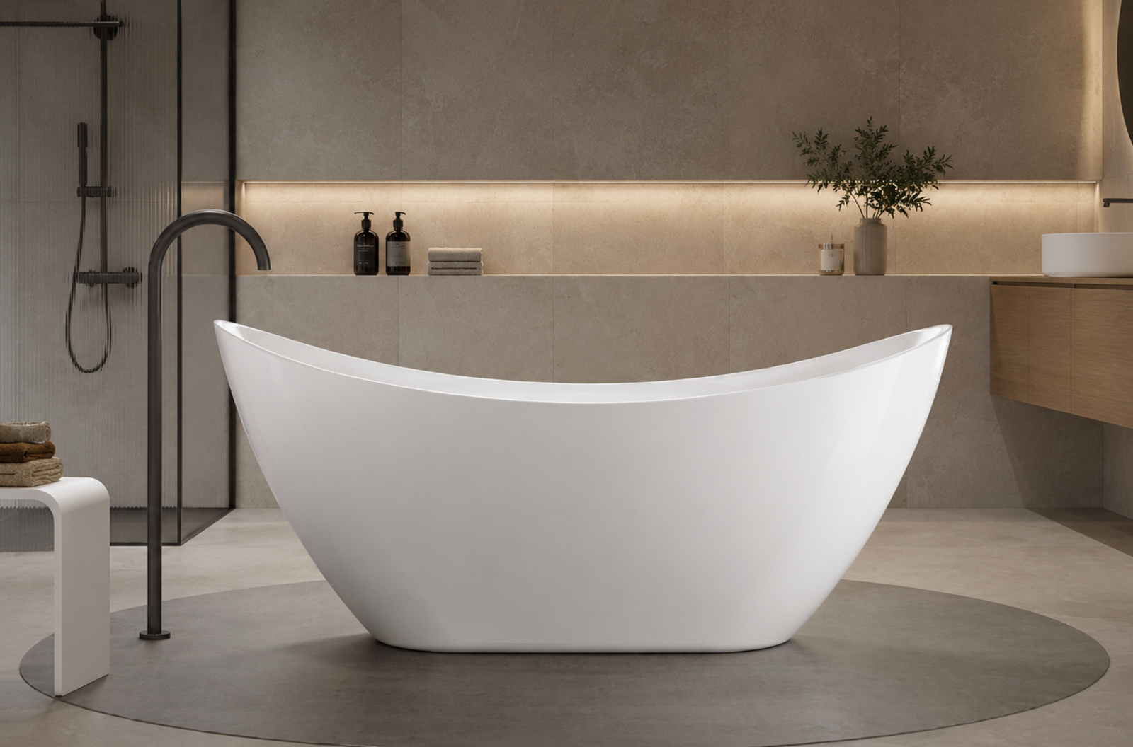 Kaha Acrylic Bathtub - 1700mm