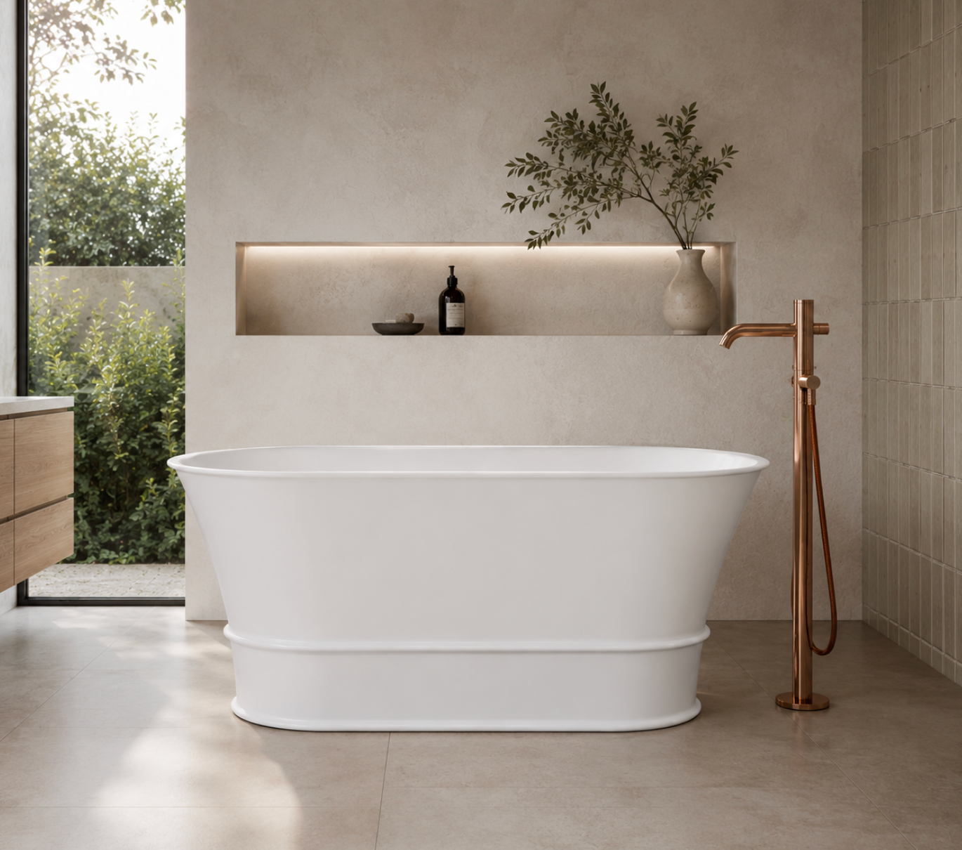 Kaha Stonebaths Bathtub - 1500mm 